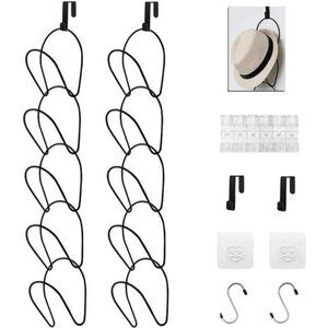 10 Pack Hat Rack Hanger Holder Organizer Closet Hanging Baseball Cap